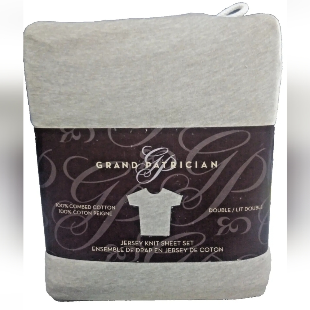 New Grand Patrician Jersey Knit Full sheet set color Khaki